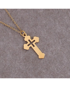 Bull Head Moon Eyes Pendant Stainless Steel Cross Heart Necklace Wholesale