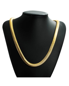 Men's And Women's Popular Titanium Steel Necklace Clavicle Chain 18K Gold-Plated Necklace