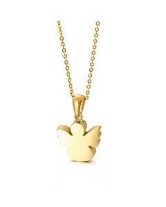 Fashion Necklace Angel Titanium Steel Necklace For Women Clavicle Chain Jewelry Wholesale 