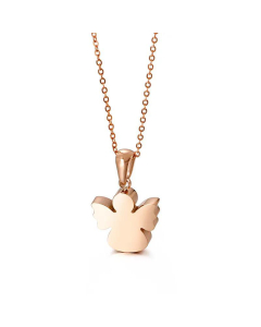 Fashion Necklace Angel Titanium Steel Necklace For Women Clavicle Chain Jewelry Wholesale 