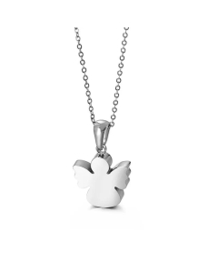 Fashion Necklace Angel Titanium Steel Necklace For Women Clavicle Chain Jewelry Wholesale 