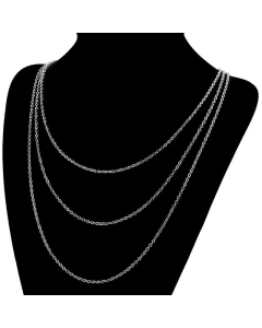 Korean Simple Stainless Chain Wholesale Three-Layer Chain Necklace