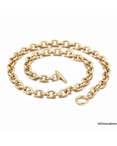 Non-Fading O-Chain Clavicle Necklace Wholesale Stainless Steel 