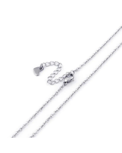 Fashion Heart Necklace Stainless Steel Welded O-Chain Stainless Steel Wholesale