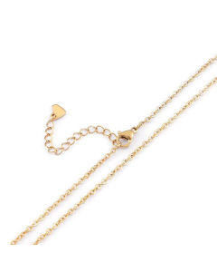 Fashion Heart Necklace Stainless Steel Welded O-Chain Stainless Steel Wholesale