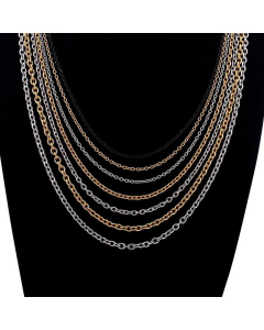 Wholesale Fashion O-Chain Titanium Steel Necklace 