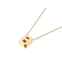 Non-Fading 26 English Letters Pendant Stainless Steel Necklace Fine Quality Wholesale Jewelry