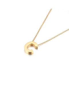 Non-Fading 26 English Letters Pendant Stainless Steel Necklace Fine Quality Wholesale Jewelry