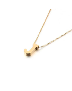 Non-Fading 26 English Letters Pendant Stainless Steel Necklace Fine Quality Wholesale Jewelry
