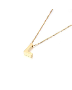Non-Fading 26 English Letters Pendant Stainless Steel Necklace Fine Quality Wholesale Jewelry