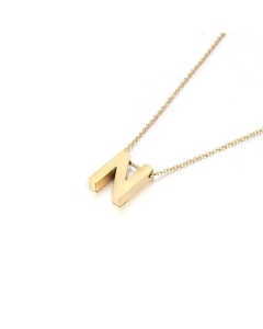 Non-Fading 26 English Letters Pendant Stainless Steel Necklace Fine Quality Wholesale Jewelry