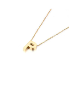 Non-Fading 26 English Letters Pendant Stainless Steel Necklace Fine Quality Wholesale Jewelry