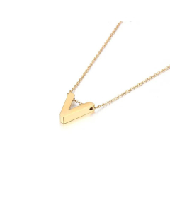 Non-Fading 26 English Letters Pendant Stainless Steel Necklace Fine Quality Wholesale Jewelry