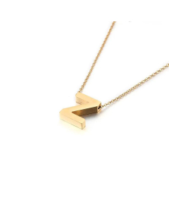 Non-Fading 26 English Letters Pendant Stainless Steel Necklace Fine Quality Wholesale Jewelry