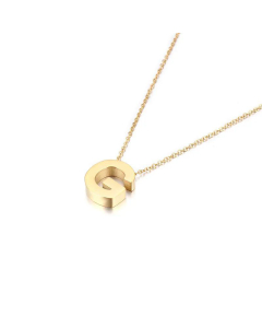 Non-Fading 26 English Letters Pendant Stainless Steel Necklace Fine Quality Wholesale Jewelry