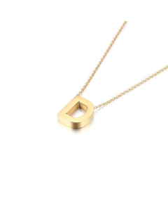 Non-Fading 26 English Letters Pendant Stainless Steel Necklace Fine Quality Wholesale Jewelry