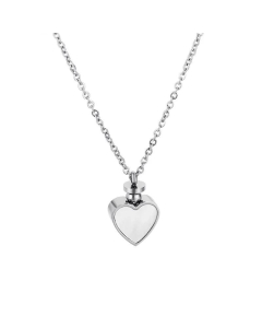 Heart-Shaped Shell Titanium Steel Necklace Fashion Heart Shape Clavicle Necklace 