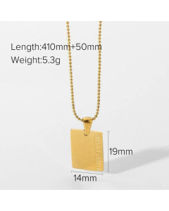 Ins Celebrity Necklace Fashion Trendy Style Jewelry 18K Gold Stainless Steel
