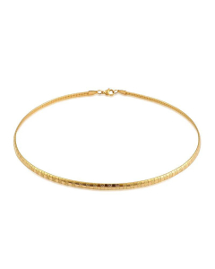 Wholesale Fine Quality One-Step Buying Simple Stainless Steel Pattern Neckalce -Gold Color-01