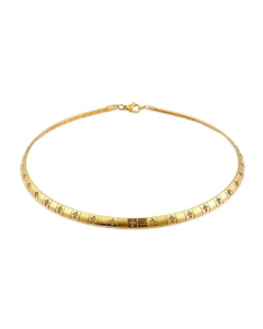 Non-Fading Cross Pattern Stainless Steel Fine Quality Necklace Wholesale-Gold Color-01