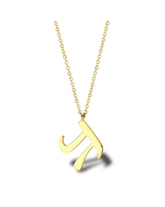Personalized Simple Greek Letter Ins Ladies Clavicle Chain 18K Gold Mathematical Symbol Pi Necklace