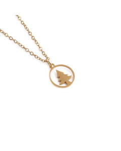  Jewelry Christmas Tree Pendant Stainless Steel Necklace Wholesale