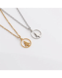 Jewelry Christmas Tree Pendant Stainless Steel Necklace Wholesale