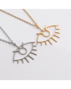 Devil Eye Pendant Stainless Steel Necklace Wholesale Jewelry