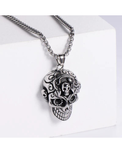 Punk Style Skull Head Pendant Stainless Steel Jewelry Wholesale