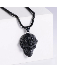 Punk Style Skull Head Pendant Stainless Steel Jewelry Wholesale