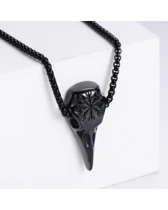 Retro Compass Crow Head Pendant Olecrane Stainless Steel Wholesale