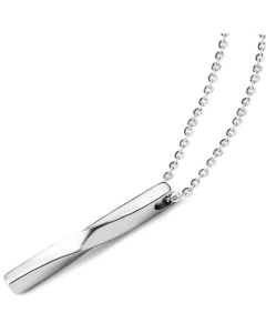 Irregular Geometric Pendent O-Shaped Stainless Steel Square Pearl Chain Necklace