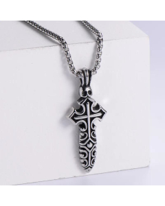 Punk Style Skull Cross Pendant Necklace Fashion Accessories Wholesale