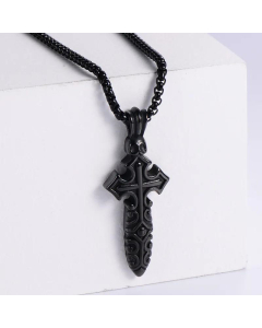 Punk Style Skull Cross Pendant Necklace Fashion Accessories Wholesale