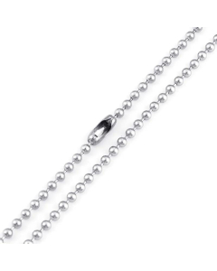 Fashion Long Round Bead Necklace Wholesale Stainless Steel