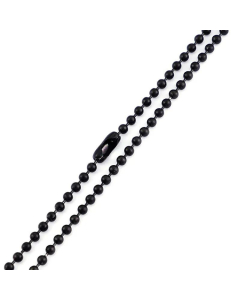 Fashion Long Round Bead Necklace Wholesale Stainless Steel