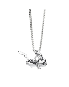 Cute Pikachu Pendant Titanium Steel Necklace Wholesale Jewelry 