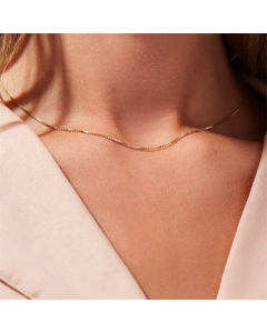 Jewelry Zipper Shape Fine Chain Stainless Steel Necklace Wholesale
