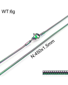Fashion Flat Snake Stainless Steel Necklace Wholesale