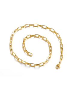 Wholesale Fashion Stainless Steel Paperclip Chain Necklace