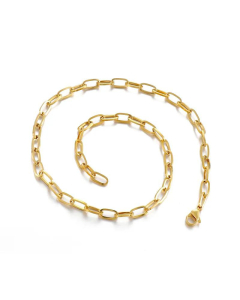 Wholesale Fashion Stainless Steel Paperclip Chain Necklace