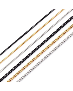Wholesale Simple Multi-Color Thin Titanium Steel Necklace