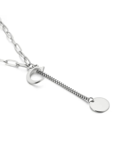Fine Quality Fashion 26 Letters Titanium Steel Necklace Wholesale Jewelry 