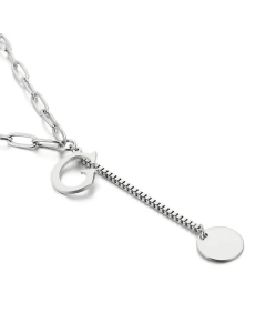Fine Quality Fashion 26 Letters Titanium Steel Necklace Wholesale Jewelry 