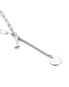Fine Quality Fashion 26 Letters Titanium Steel Necklace Wholesale Jewelry 