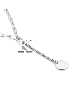 Fine Quality Fashion 26 Letters Titanium Steel Necklace Wholesale Jewelry 