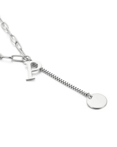 Fine Quality Fashion 26 Letters Titanium Steel Necklace Wholesale Jewelry 