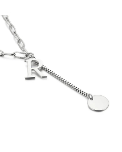 Fine Quality Fashion 26 Letters Titanium Steel Necklace Wholesale Jewelry 