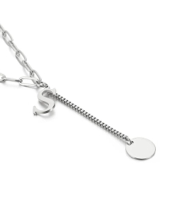 Fine Quality Fashion 26 Letters Titanium Steel Necklace Wholesale Jewelry 