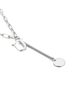 Fine Quality Fashion 26 Letters Titanium Steel Necklace Wholesale Jewelry 